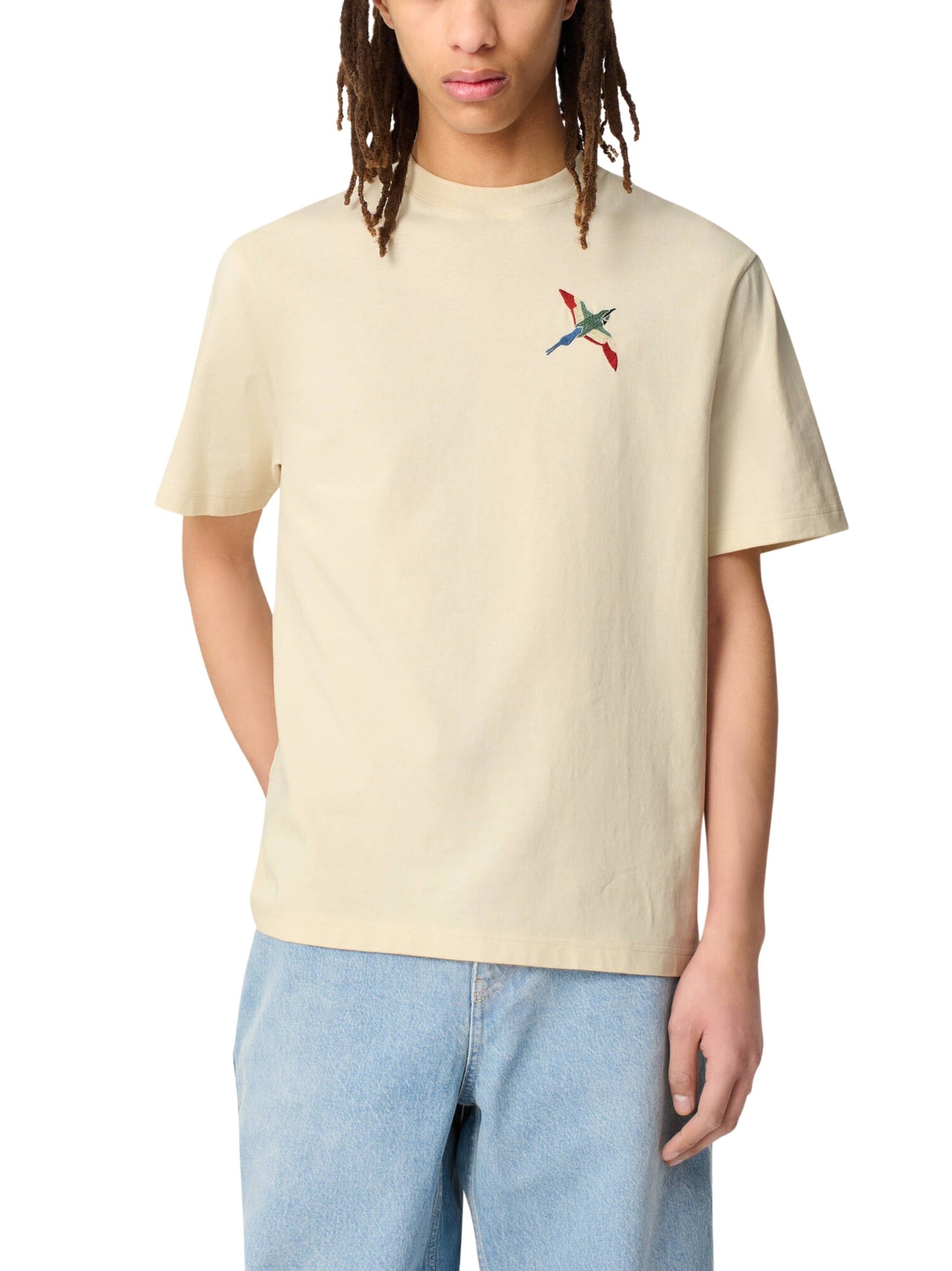 Micro bee bird t-shirt