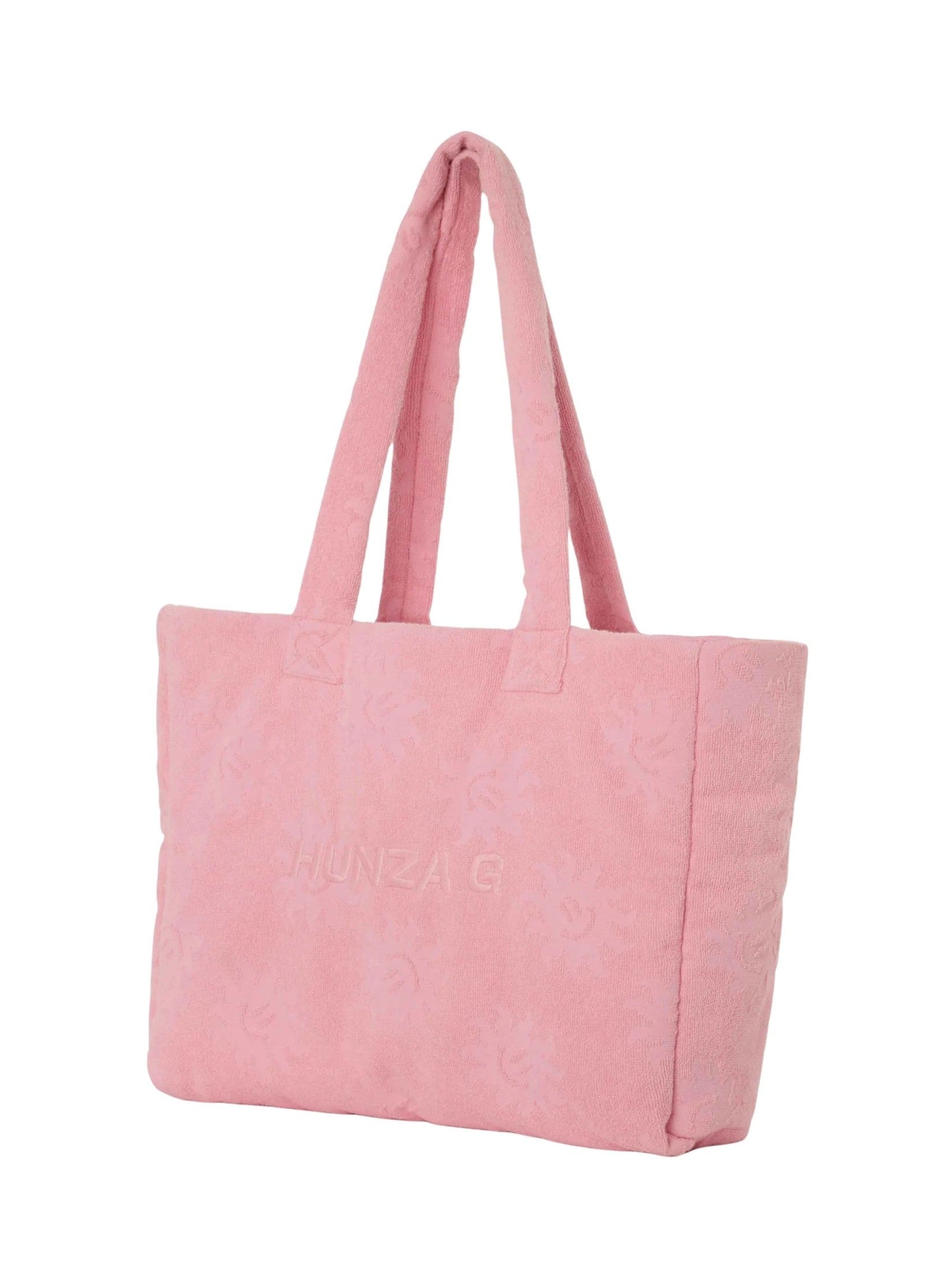 Beach bag sunny towelling pink