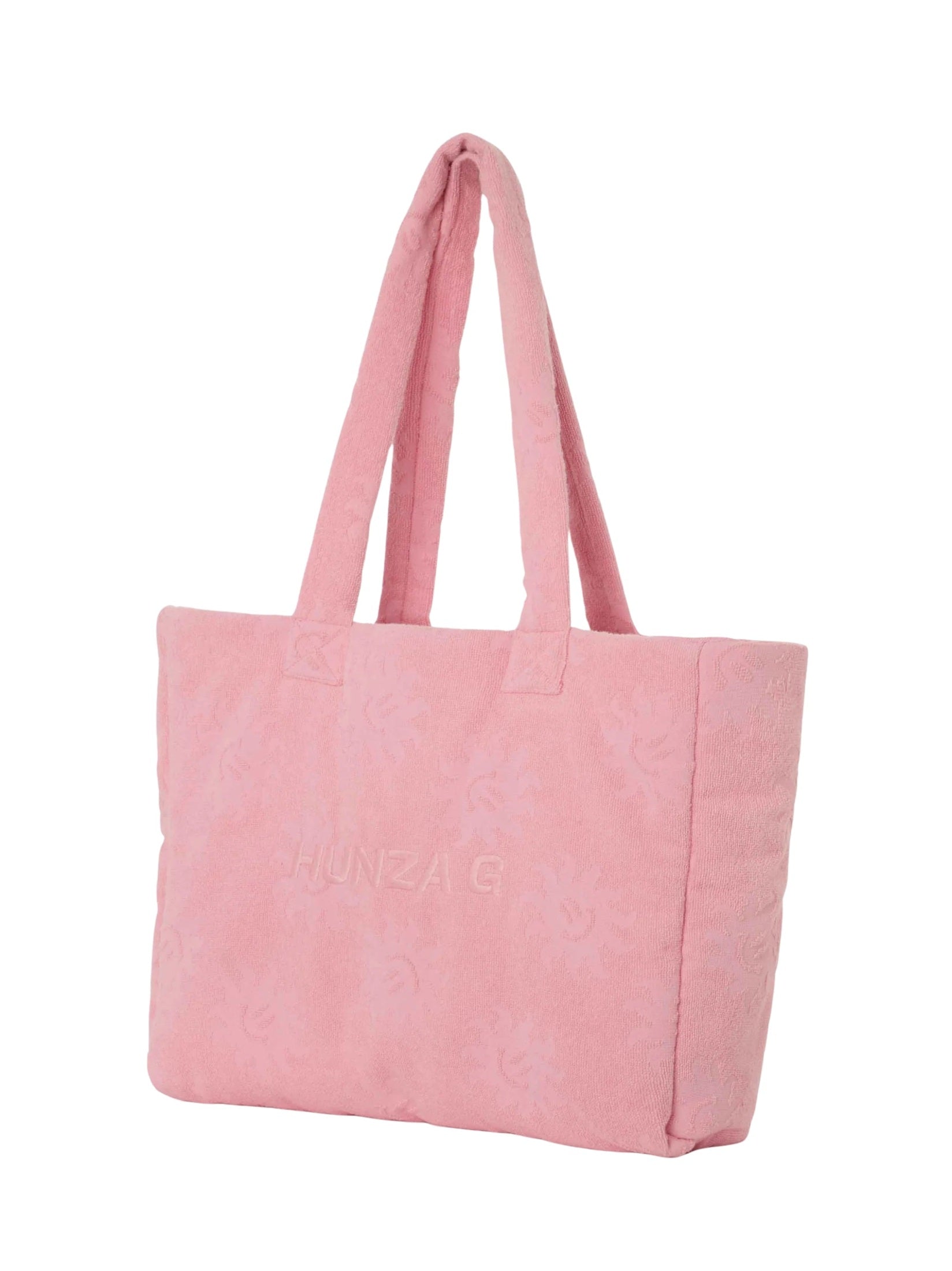 Beach bag sunny towelling pink