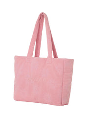 Beach bag sunny towelling pink