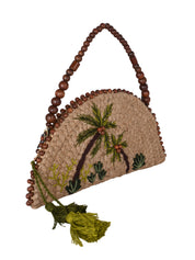 Tropical palm clutch tropical palm trees