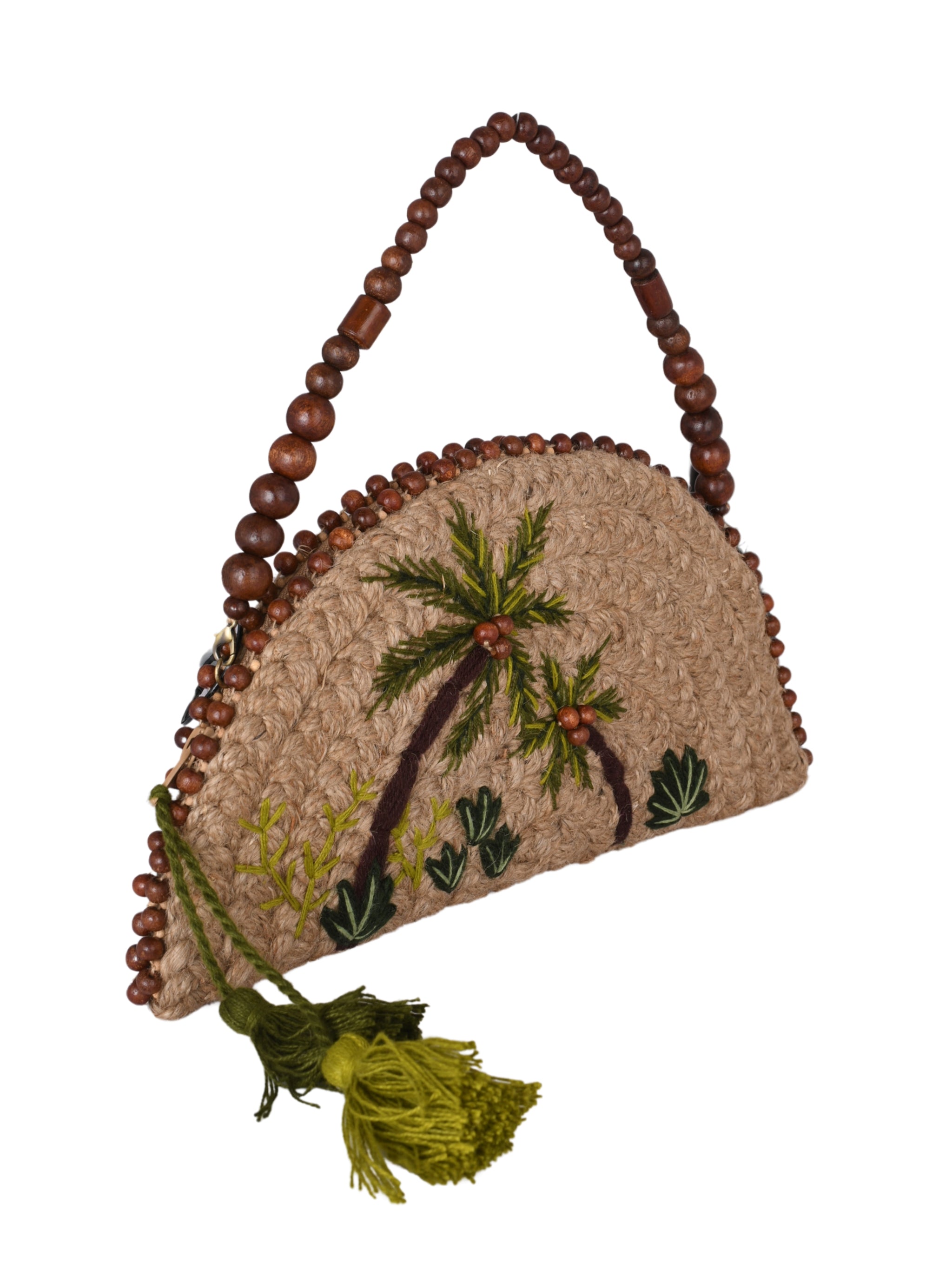 Tropical palm clutch tropical palm trees