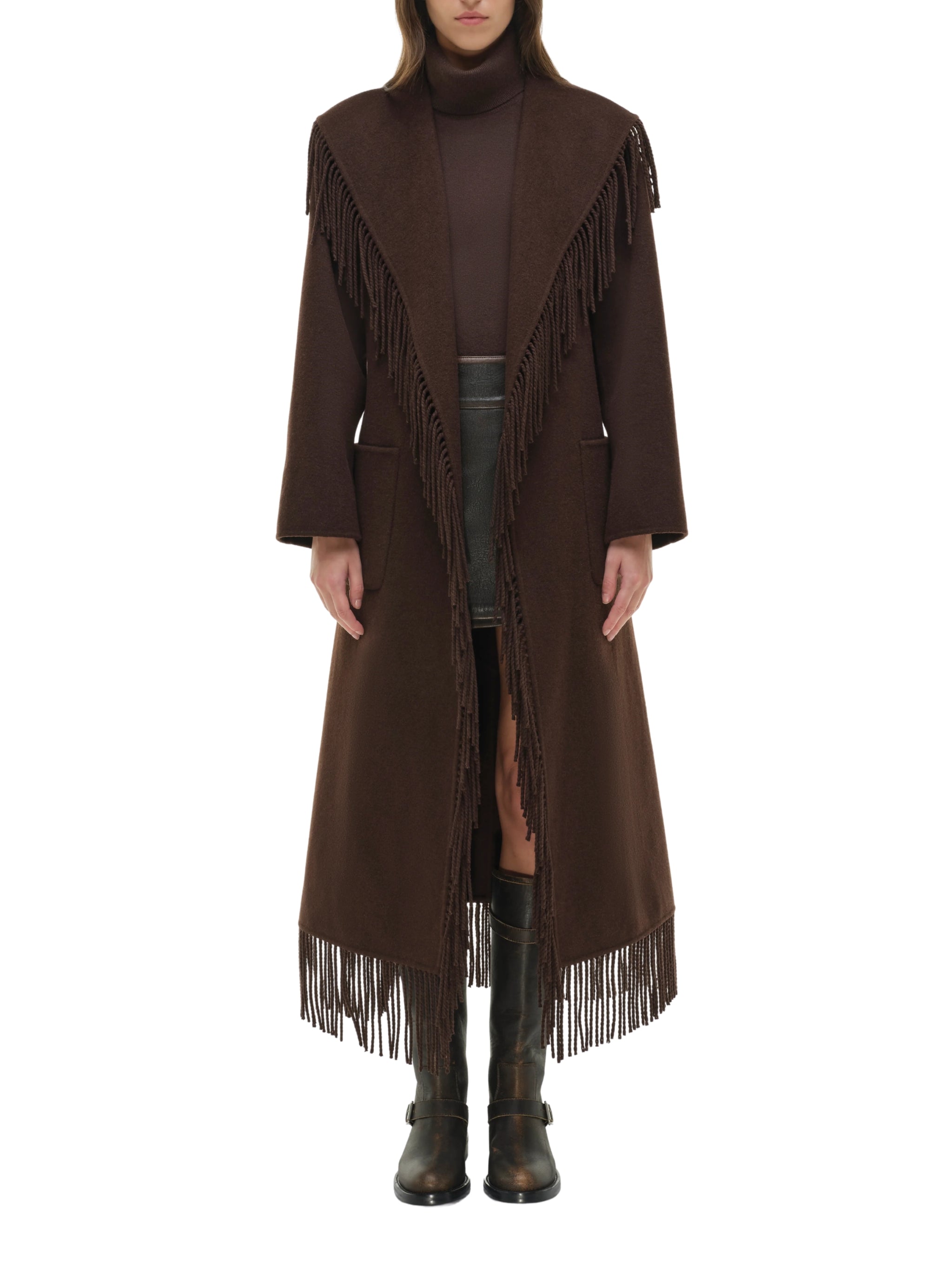 Carrie Fringe Robe Coat