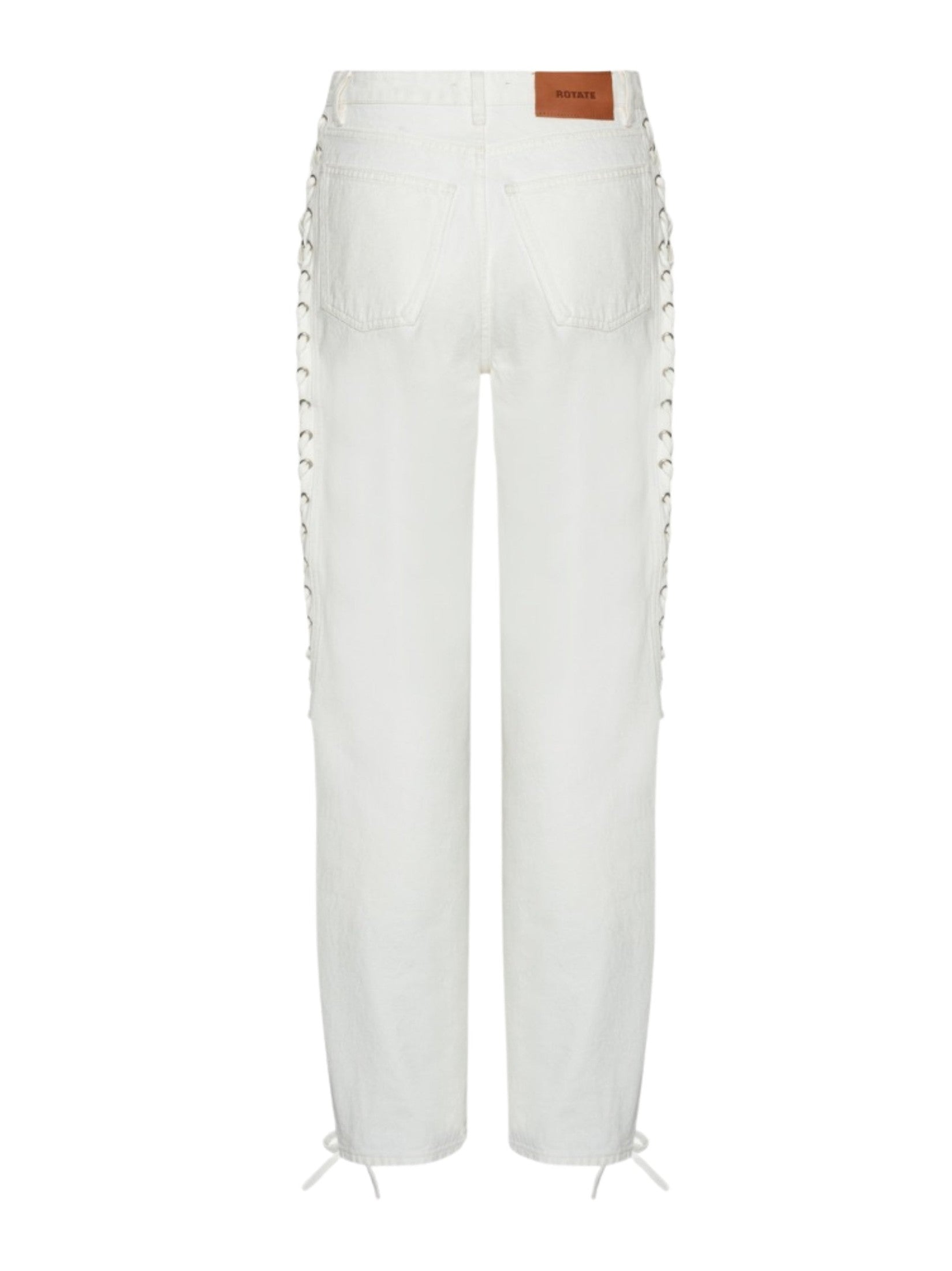 Loose fit laced jeans