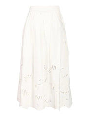 Mahon embroidered midi skirt