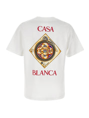 White Plafond Orne De Musique Short Sleeve T?Shirt