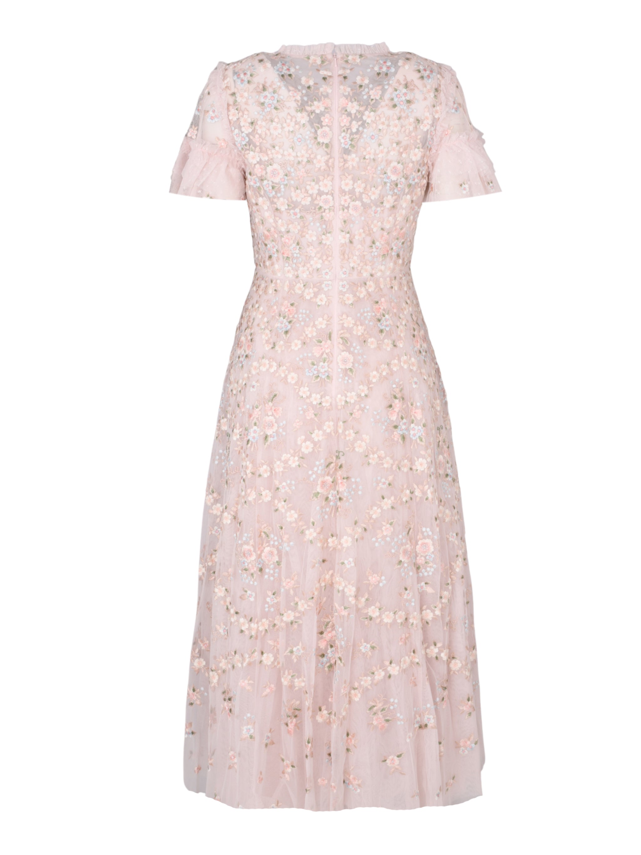 Floral waltz ankle gown