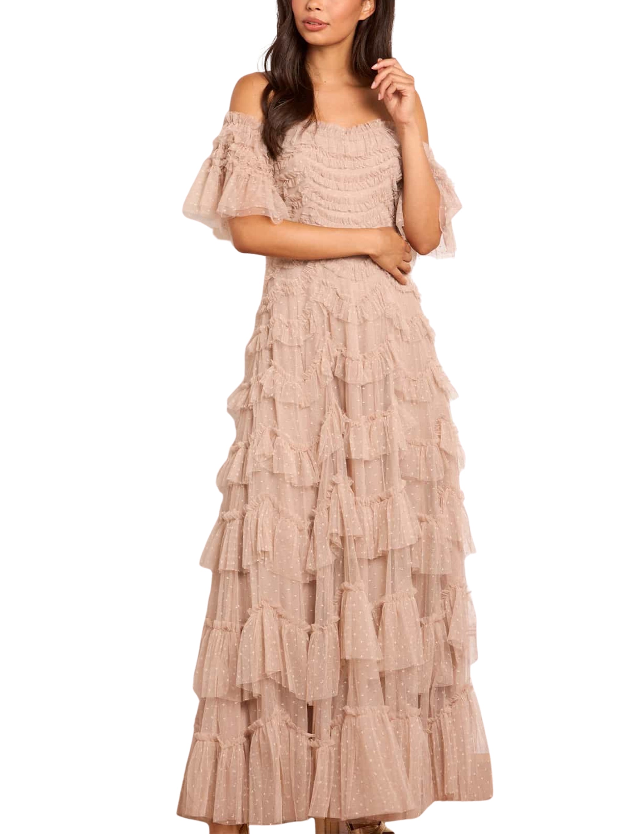 AVIANA OFF-SHOULDER GOWN