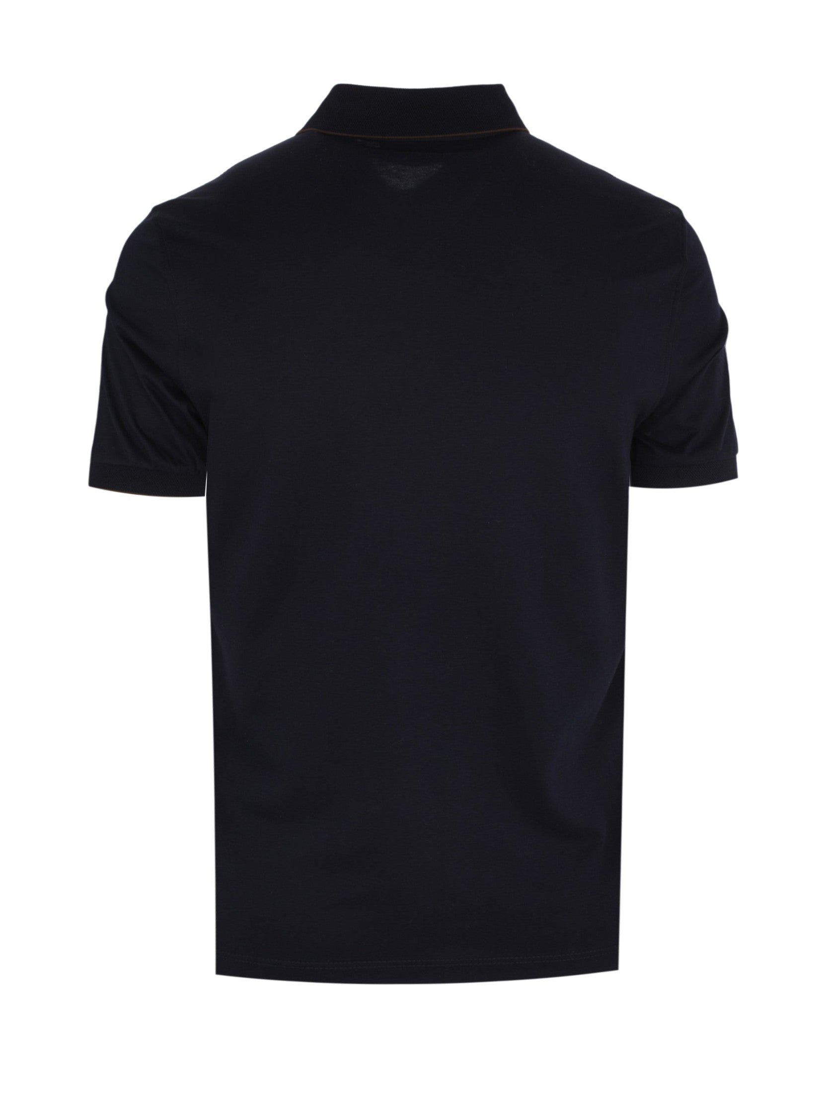Cotton and silk short sleeves polo