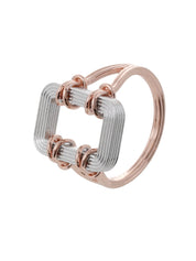 Asha ring in in sterling silver & 18k rose gold vermeil and rhodium