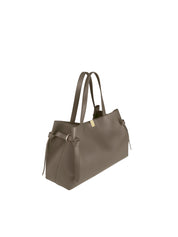 GYOZA TOTE TAUPE PEBBLE GRAINED LEATHER