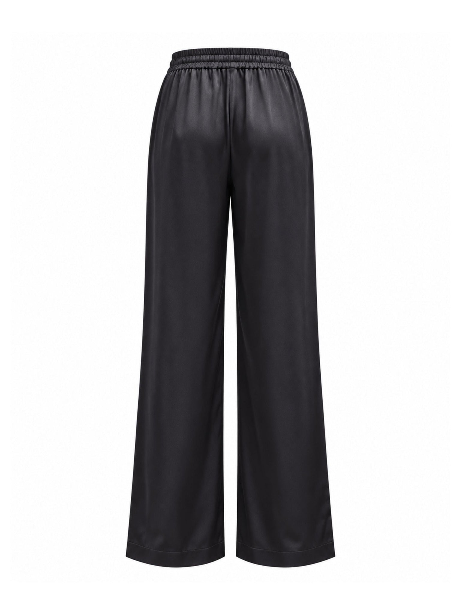 Embroidered Satin Trousers