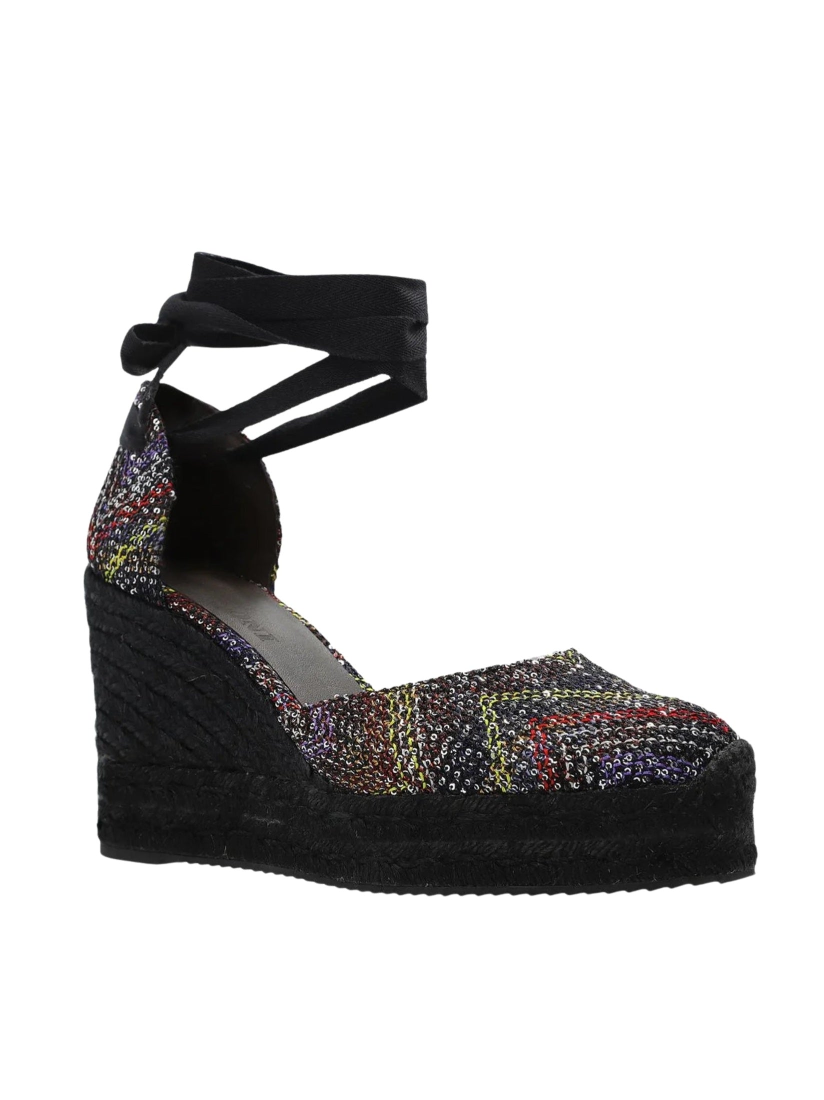 Eva 80 Caperdoni Sequin-Embellished Espadrilles