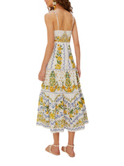 SICILY OFF-WHITE MIDI DRESS