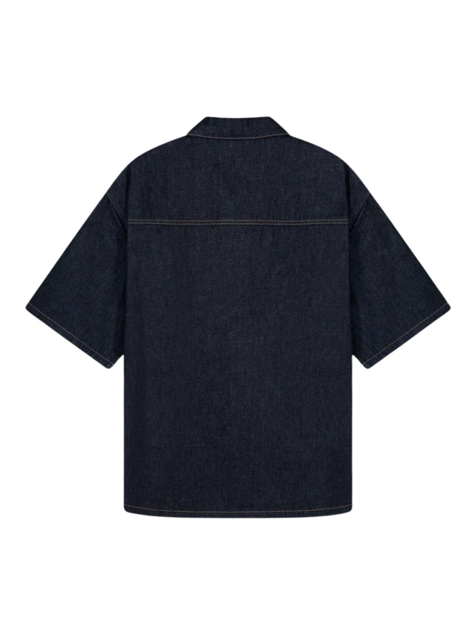 The stitched denim shirt