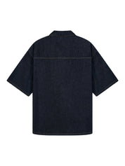 The stitched denim shirt