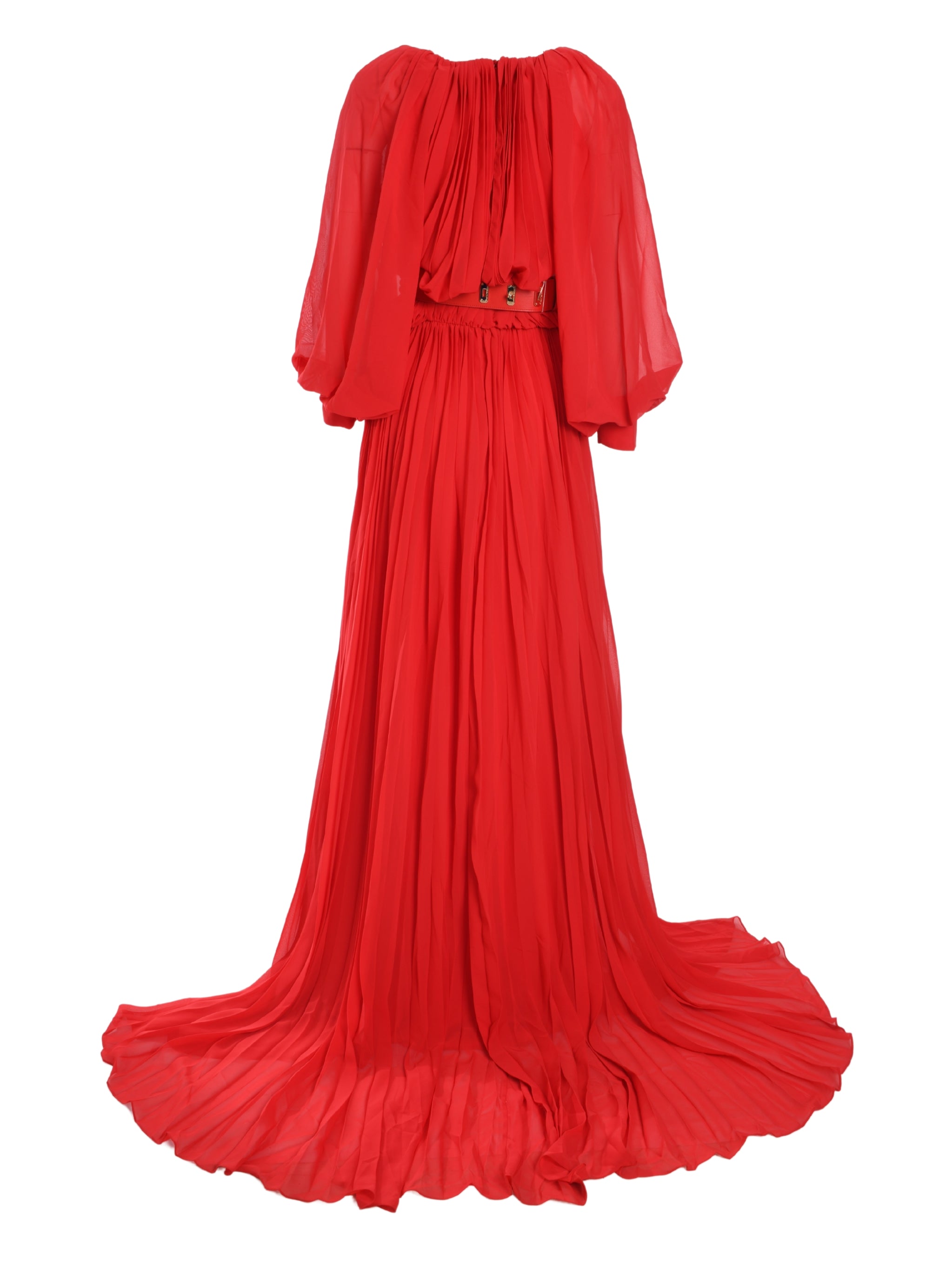 PLEATED LONG DRESS