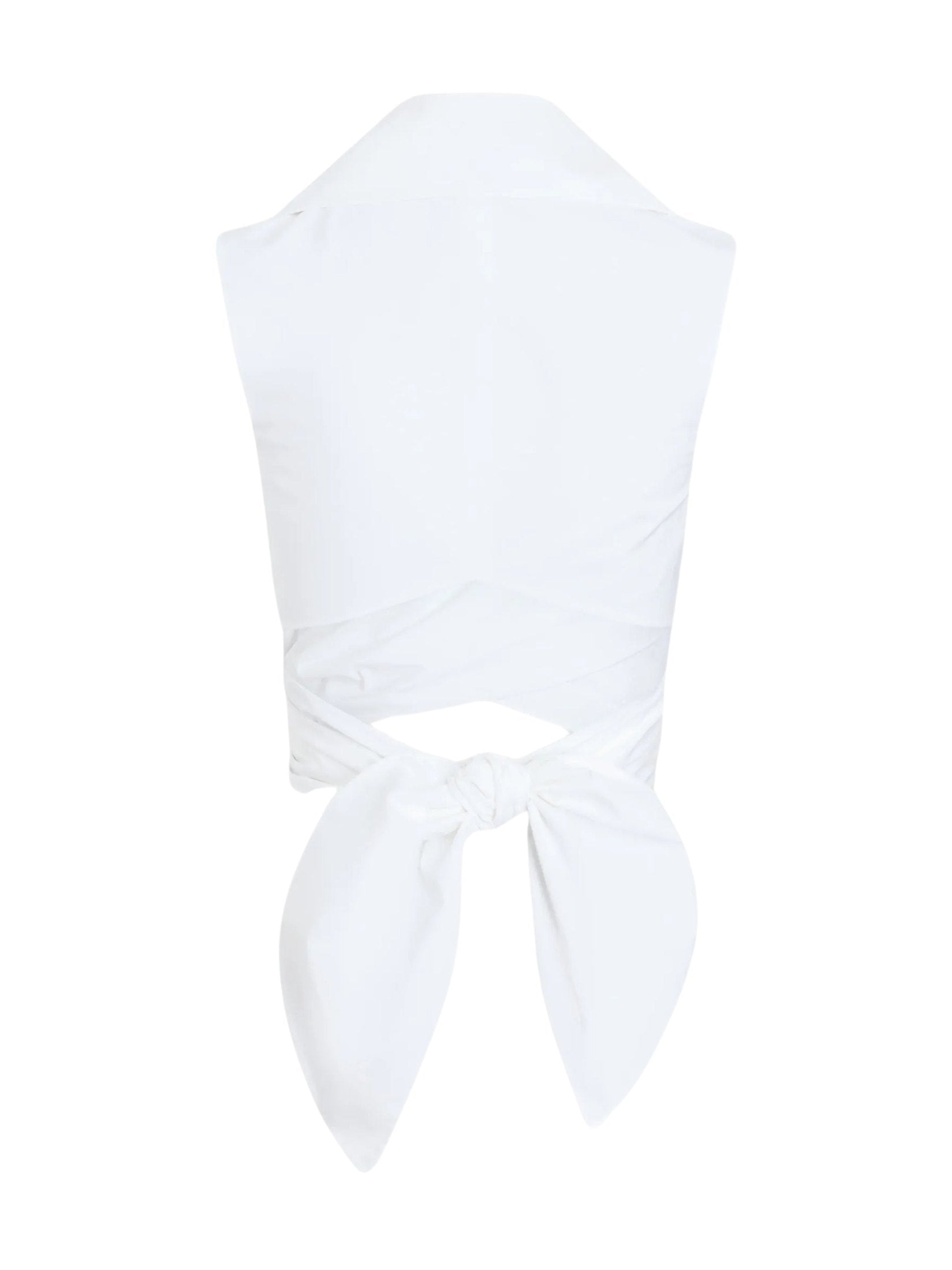 Organic Cotton Sleeveless Draped Top
