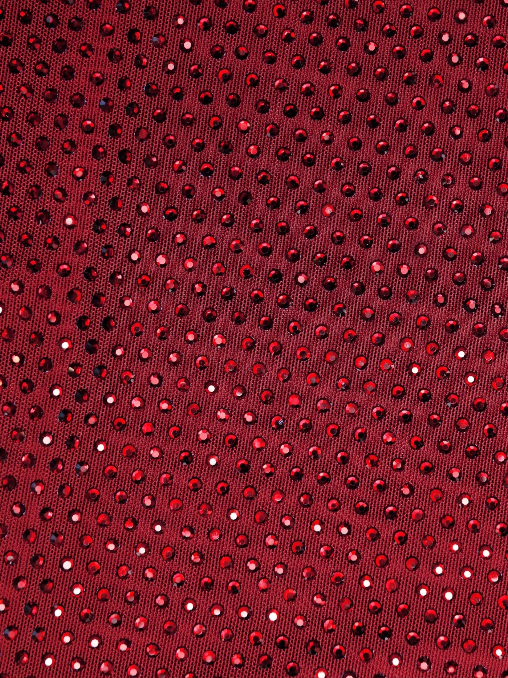 Burgundy rhinestone drape top