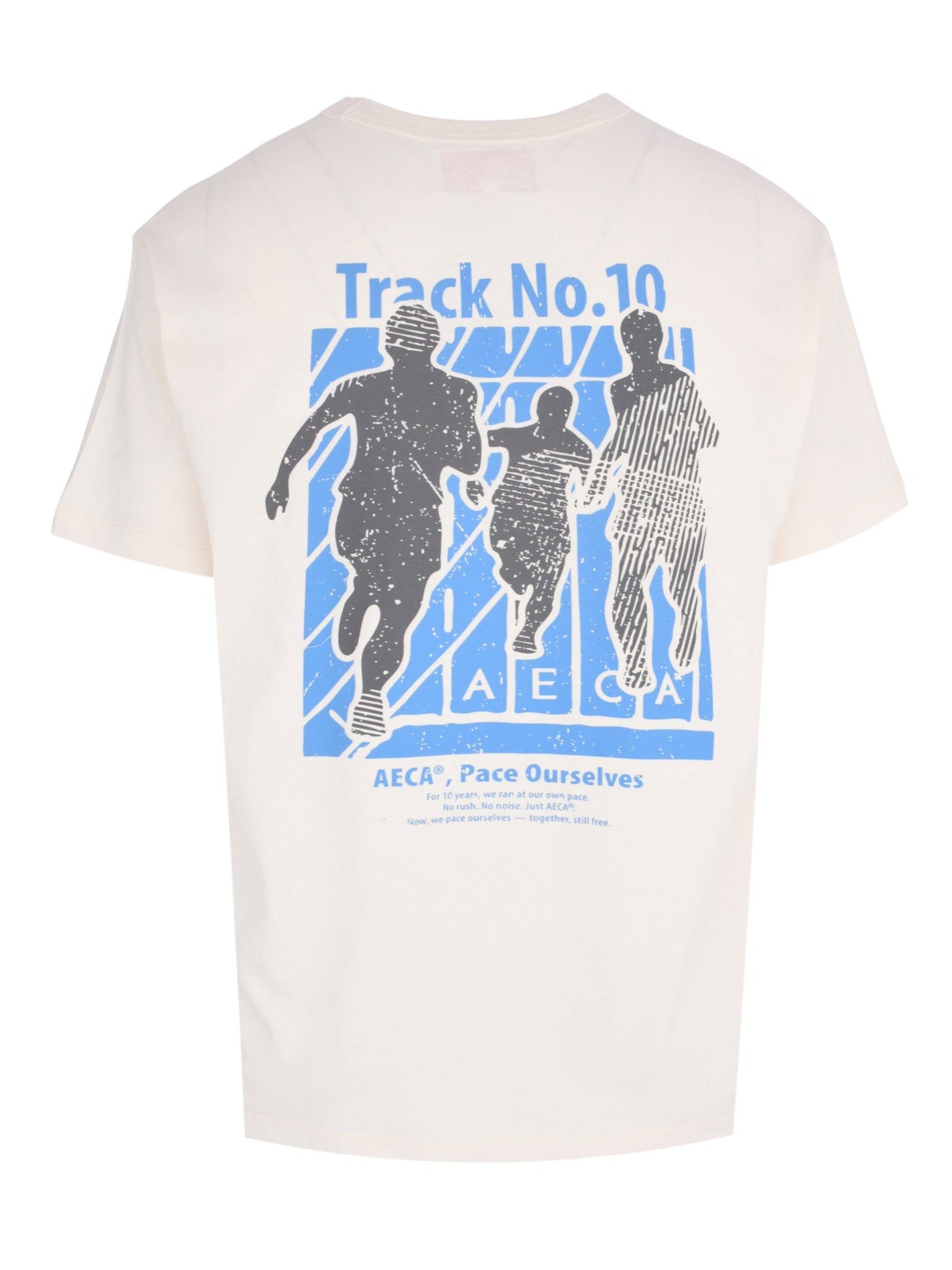 Aeca track no.10 part washed half sleeve tee