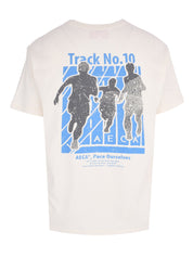 Aeca track no.10 part washed half sleeve tee