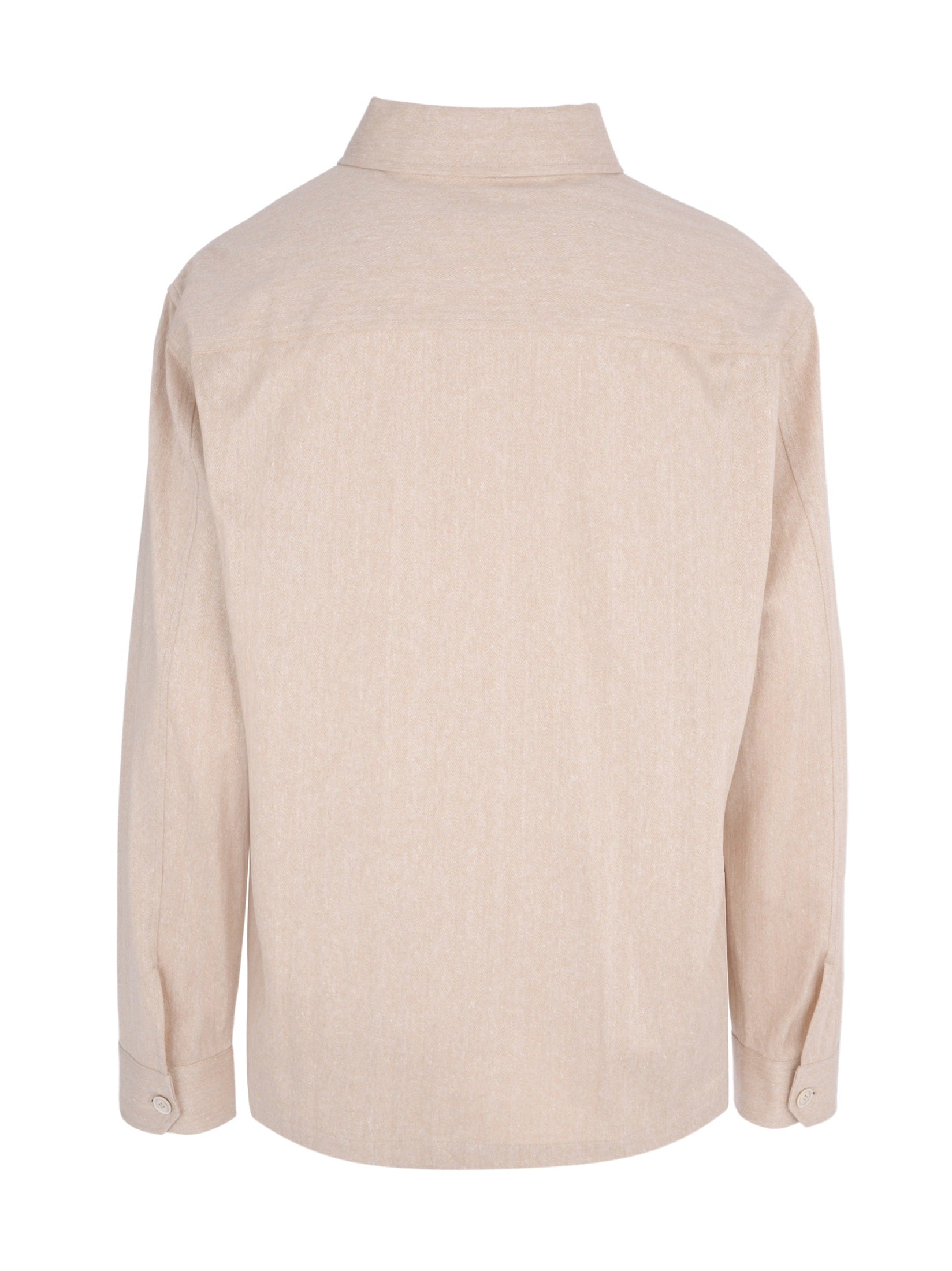 Linen cotton shirt jacket
