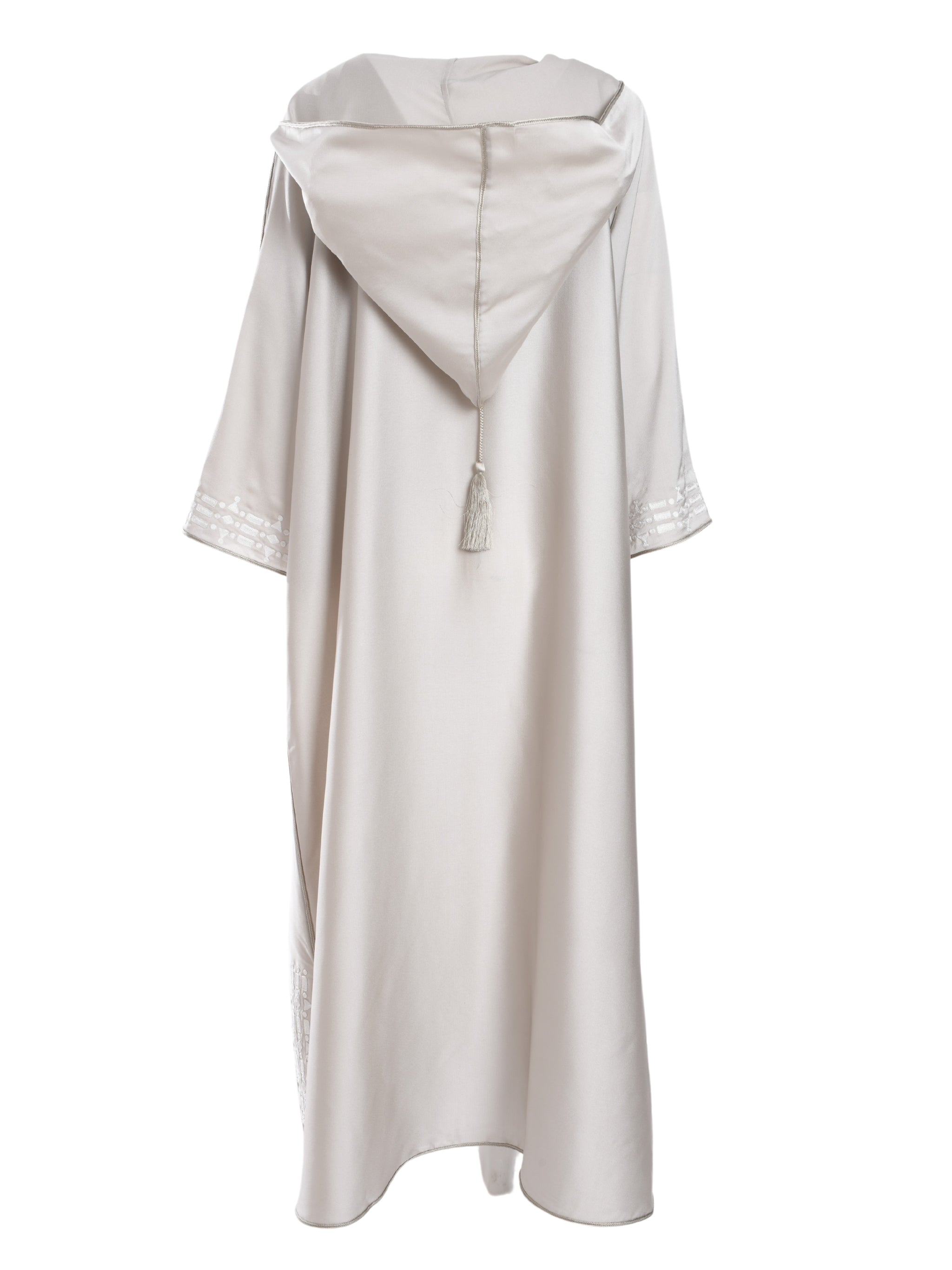 TIMELESS HARMONY – WHITE & GRAY KAFTAN