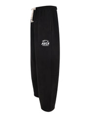Washed cut-off hem sweat pants