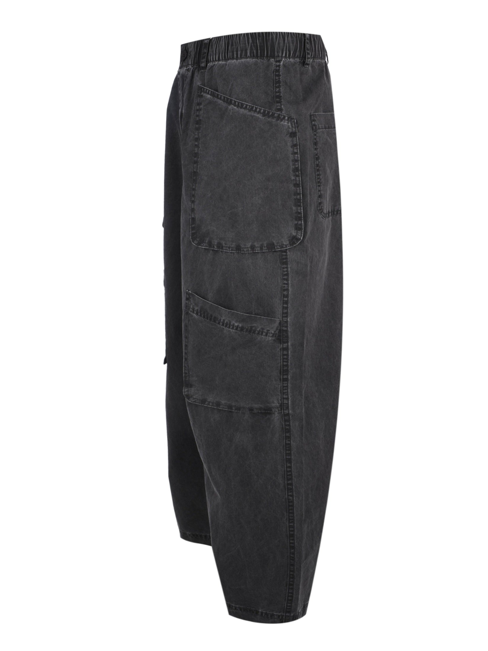Washed fatigue pants