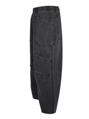 Washed fatigue pants
