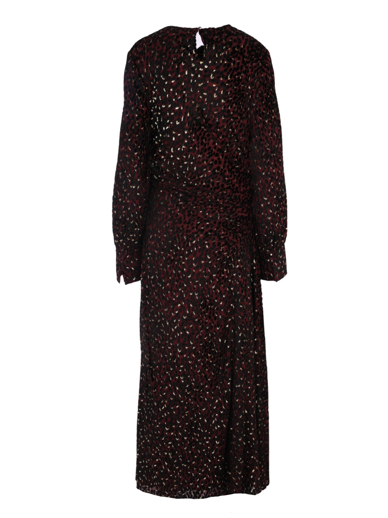 Ashby l/s draped midi dress