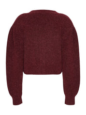 KNIT PUFFSLEEVE CARDIGAN