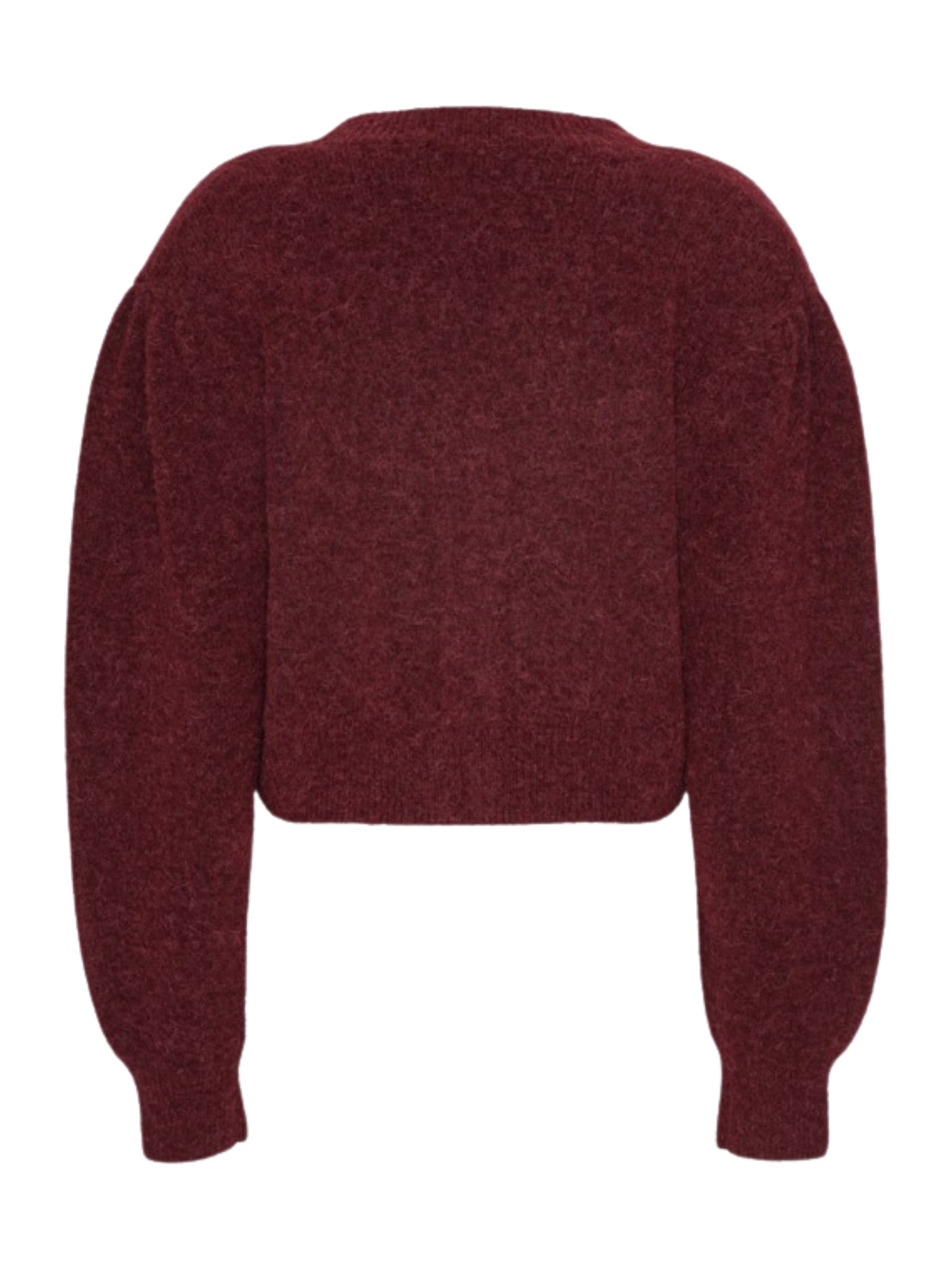 KNIT PUFFSLEEVE CARDIGAN