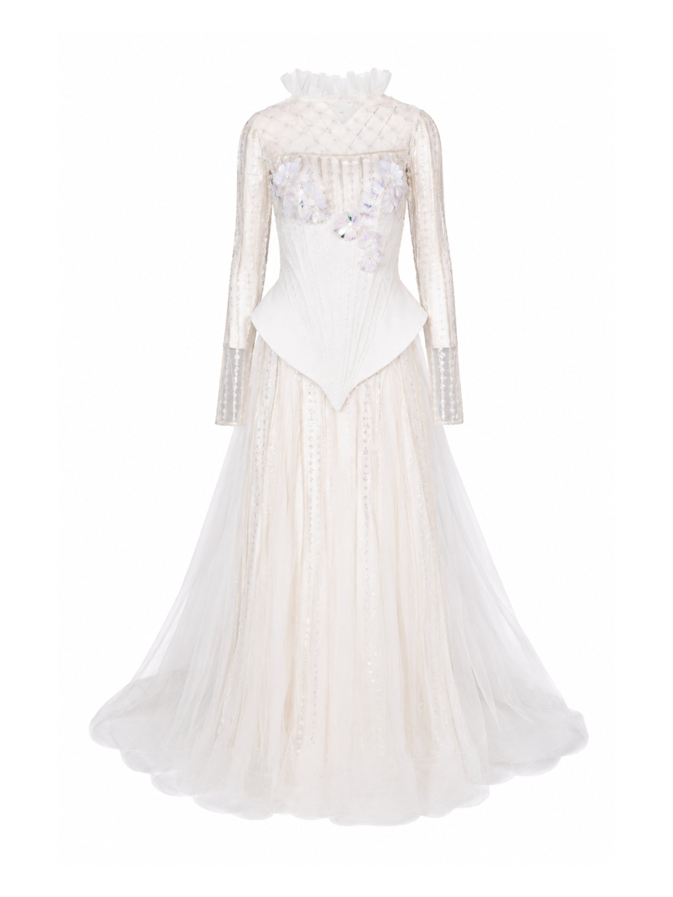 Off white after party wedding sequence dress with inner dress
