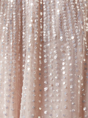 Moonlight sequin ankle gown