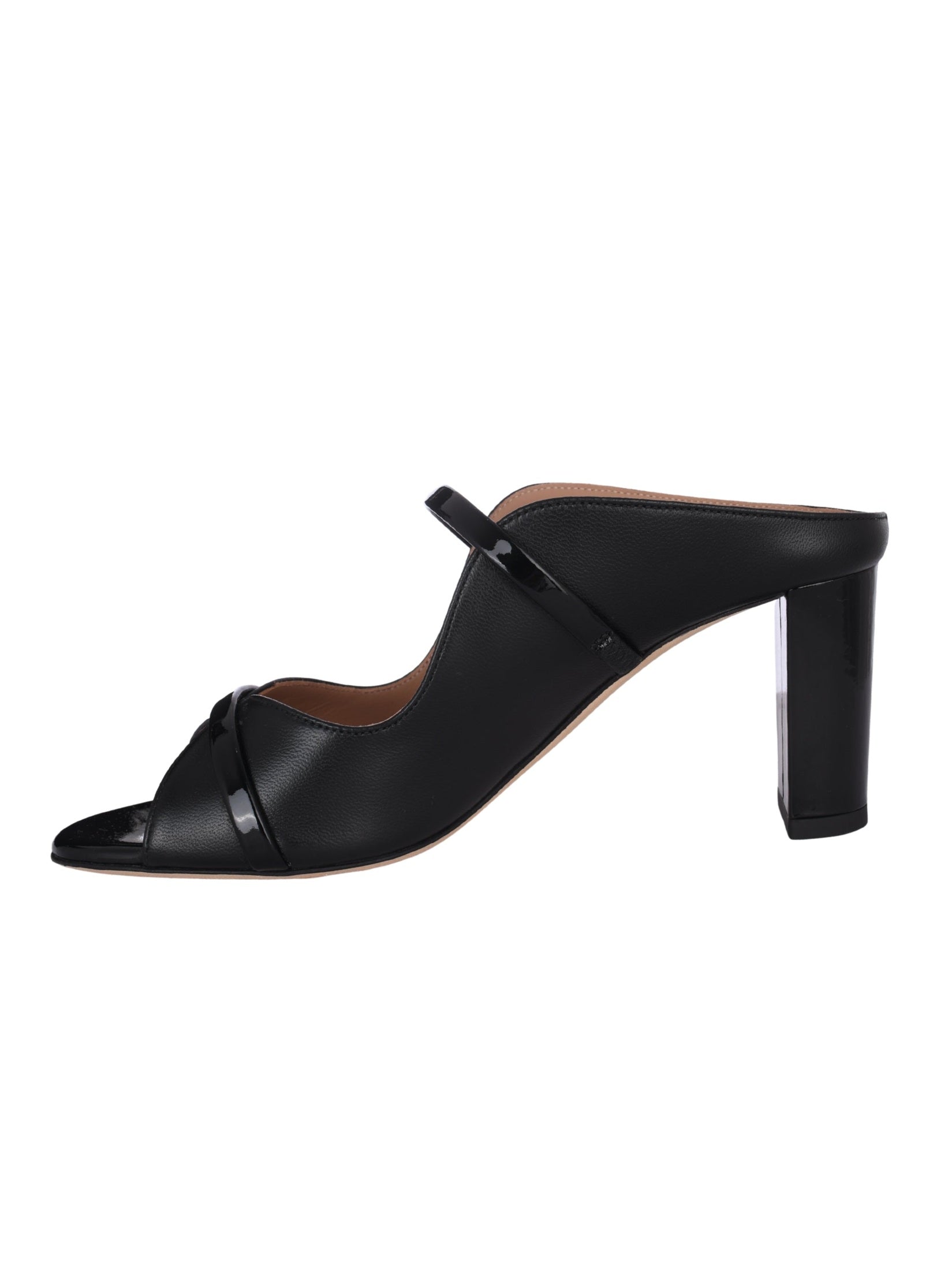 Norah 45 black leather sandals