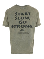 Start slow go strong half sleeve tee