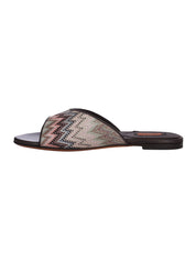 Liza flat sandals snake beige