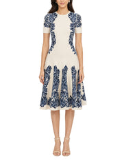 Sofie ss jacquard knit dress