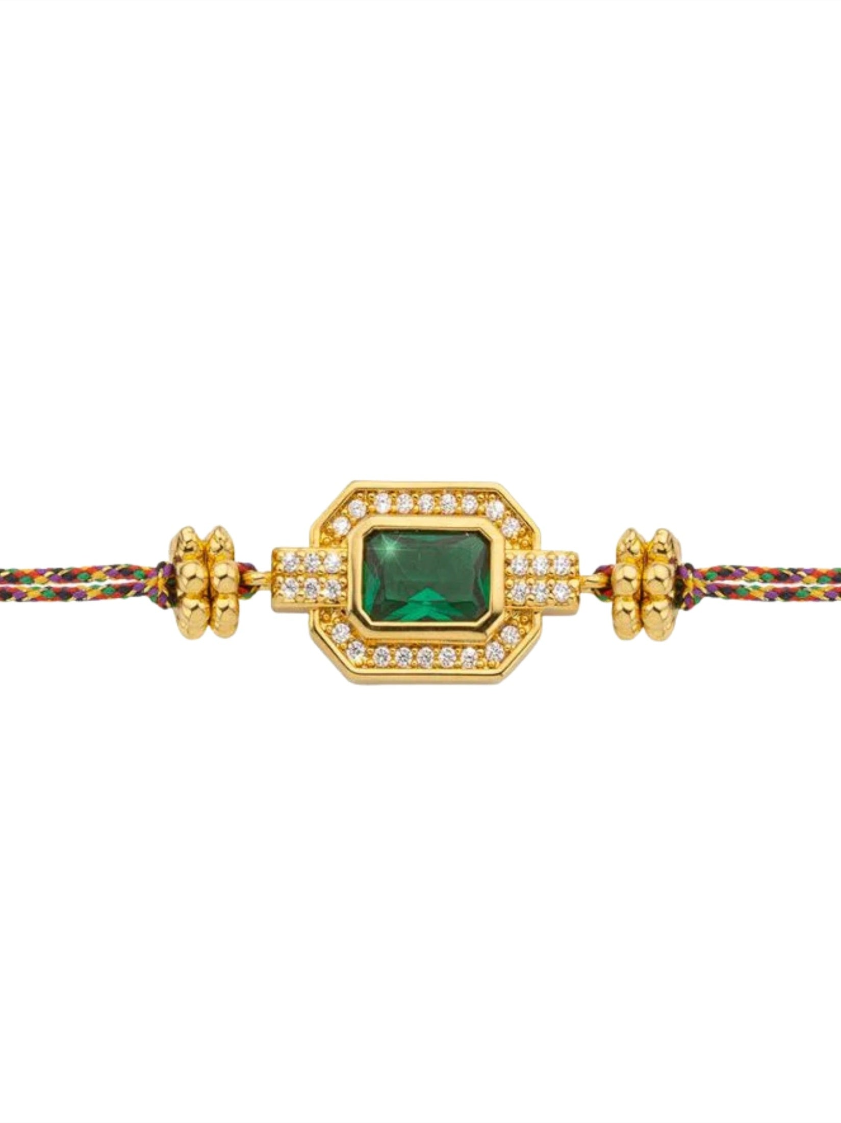 Green shiny art deco