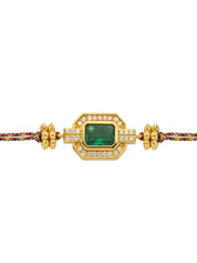 Green shiny art deco
