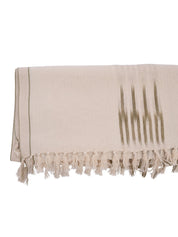 Peshtemal cotton ikat throw blanket