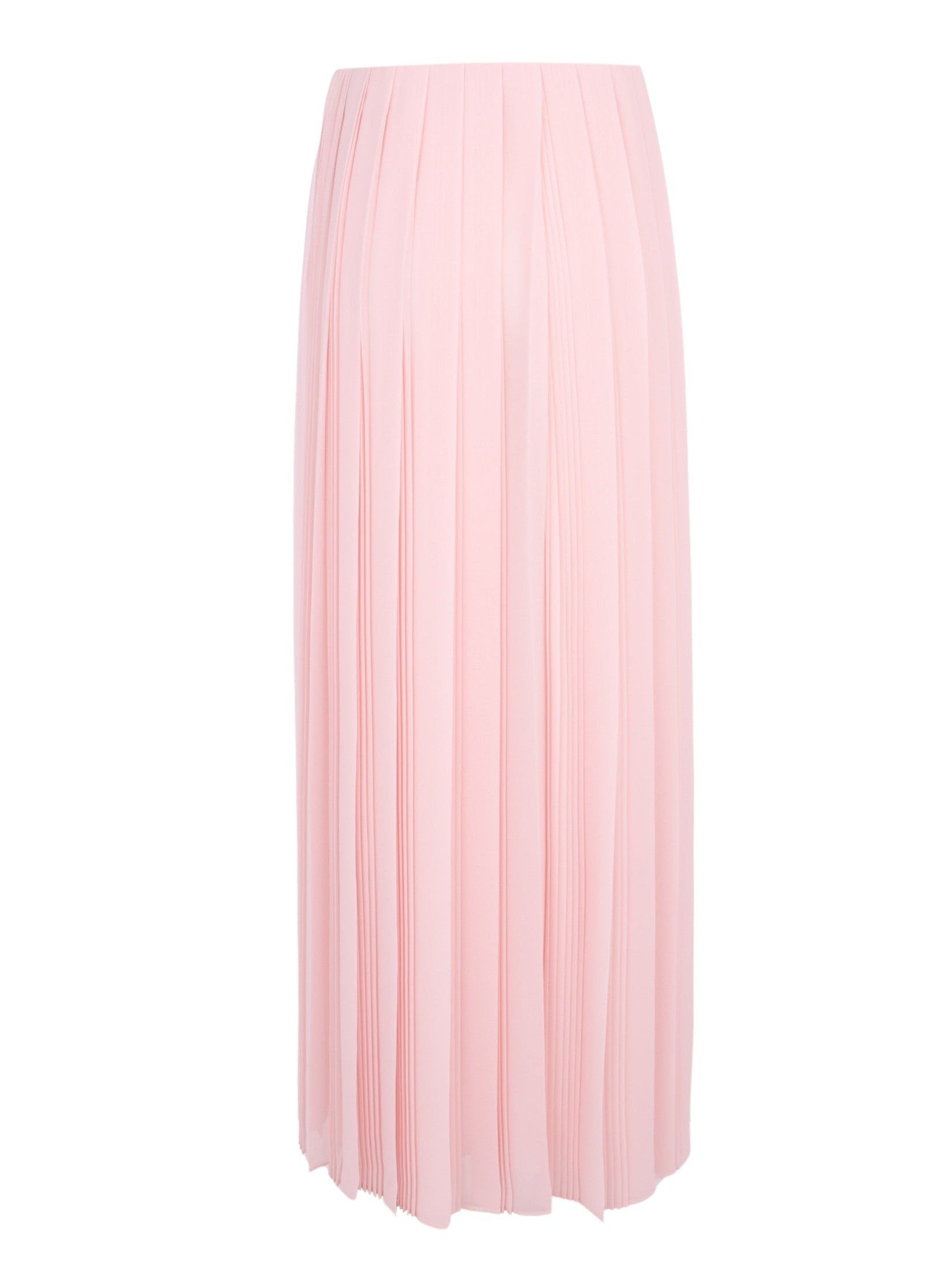 Pleated georgette long skirt