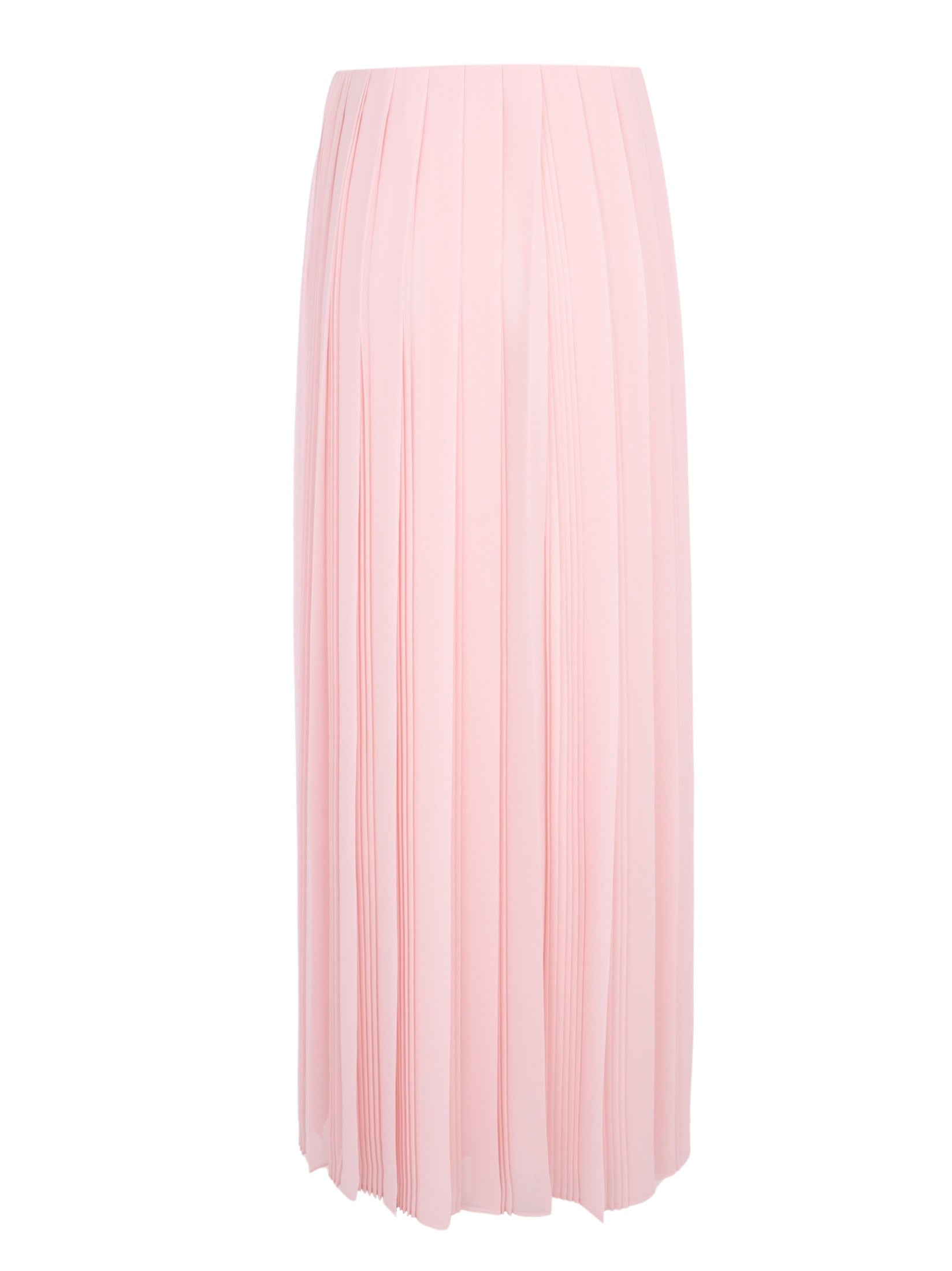 Pleated georgette long skirt