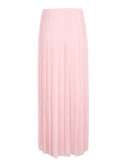 Pleated georgette long skirt