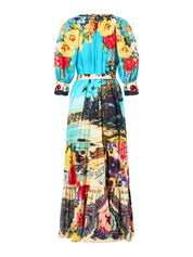 TIERED SHIRT DRESS WITH SHORT SLEEVE