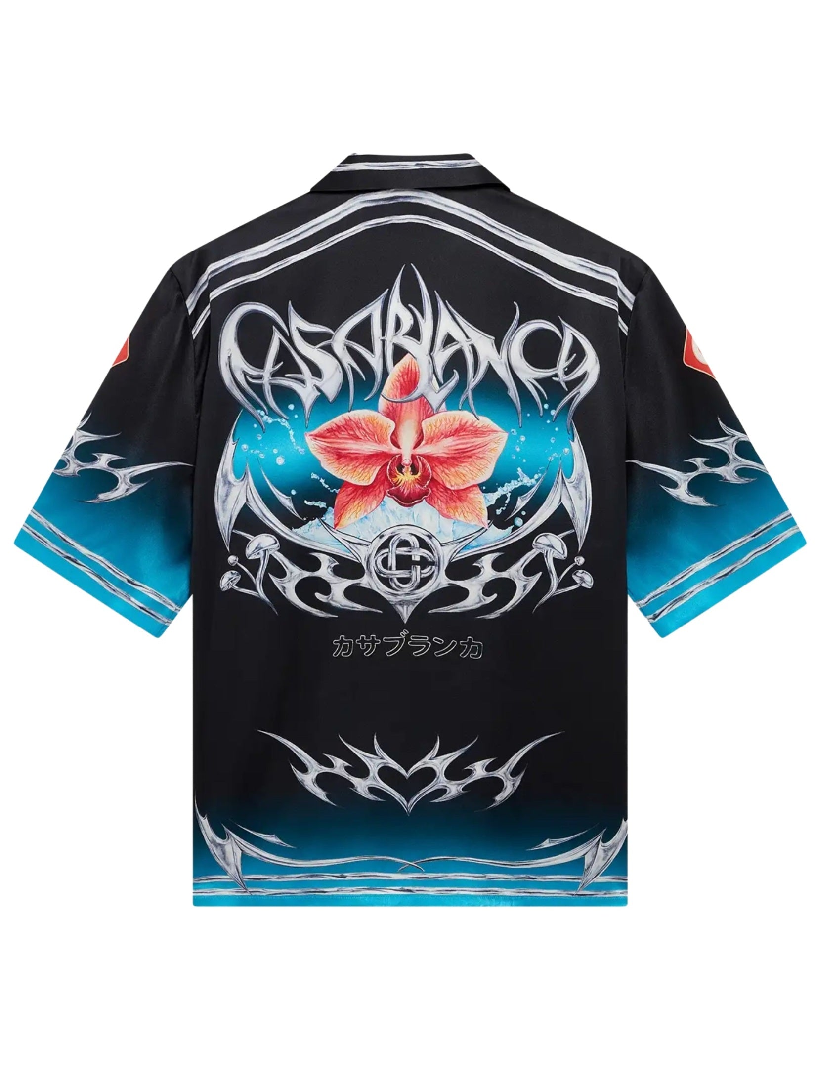 Cuban collar short sleeve shirt