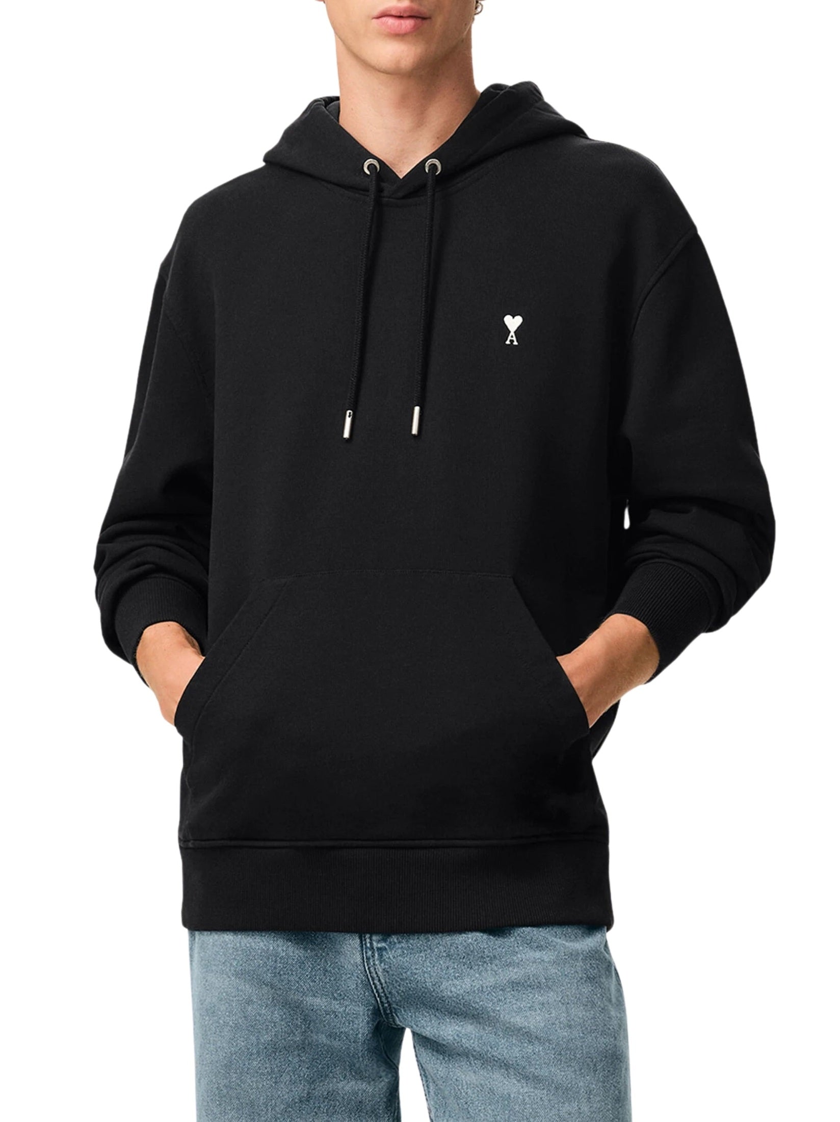 Hoodie with contrasted ami de coeur
