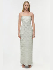 Vanessa embellished bustier midi dress