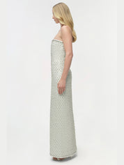 Vanessa embellished bustier midi dress